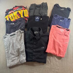 Lot 9 Nike Hoodie Hollister H&M Express & More Men T-Shirts S Small 2 New